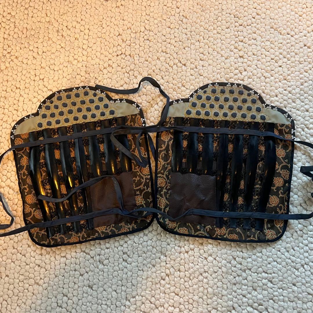 超美品！『薩摩国住光忍十一代作』日本 甲冑 錆胴鉄錆鋲当世具足『鎧 一式』等身大