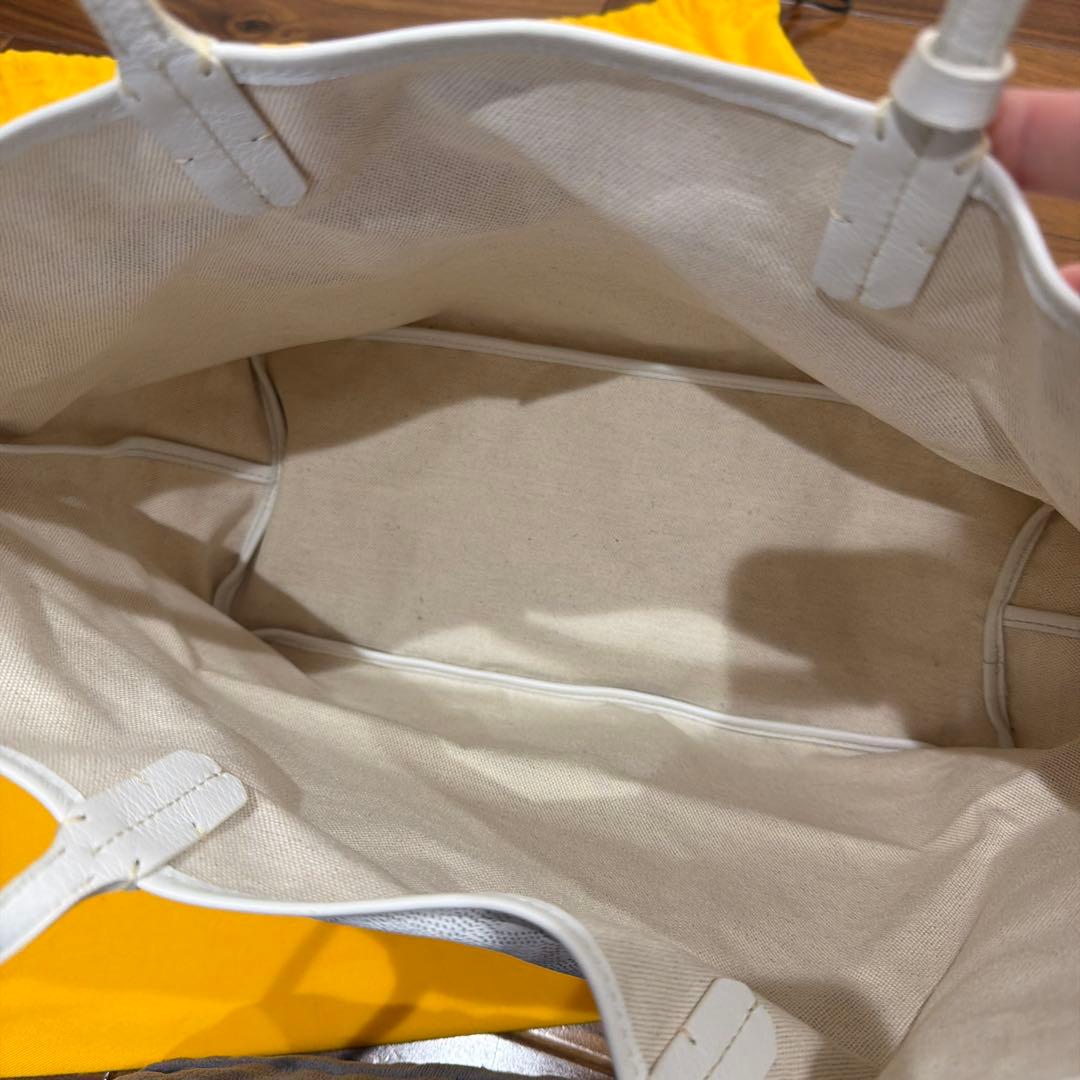 GOYARD ゴヤール サンルイPM トートバッグ　新品ポーチ付き　ホワイト　白