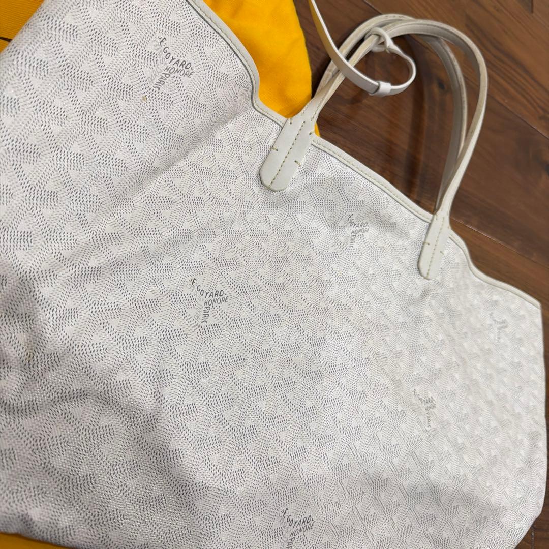 GOYARD ゴヤール サンルイPM トートバッグ　新品ポーチ付き　ホワイト　白