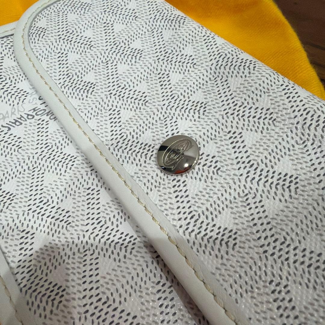 GOYARD ゴヤール サンルイPM トートバッグ　新品ポーチ付き　ホワイト　白