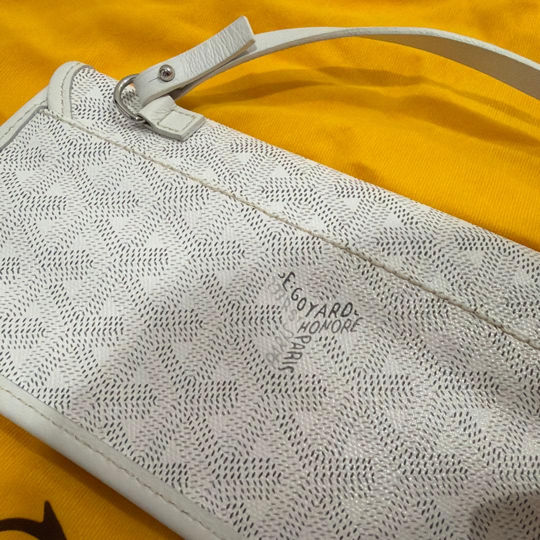 GOYARD ゴヤール サンルイPM トートバッグ　新品ポーチ付き　ホワイト　白