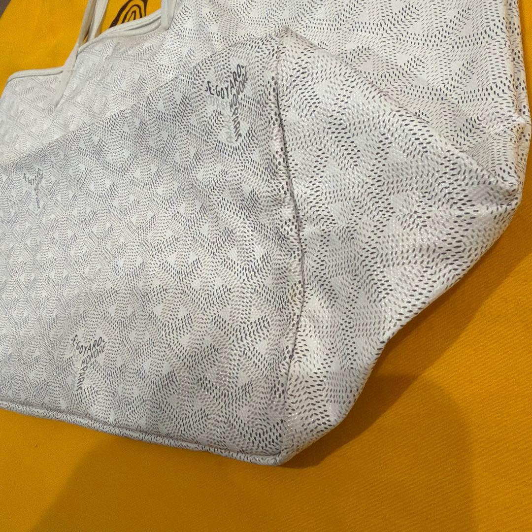 GOYARD ゴヤール サンルイPM トートバッグ　新品ポーチ付き　ホワイト　白