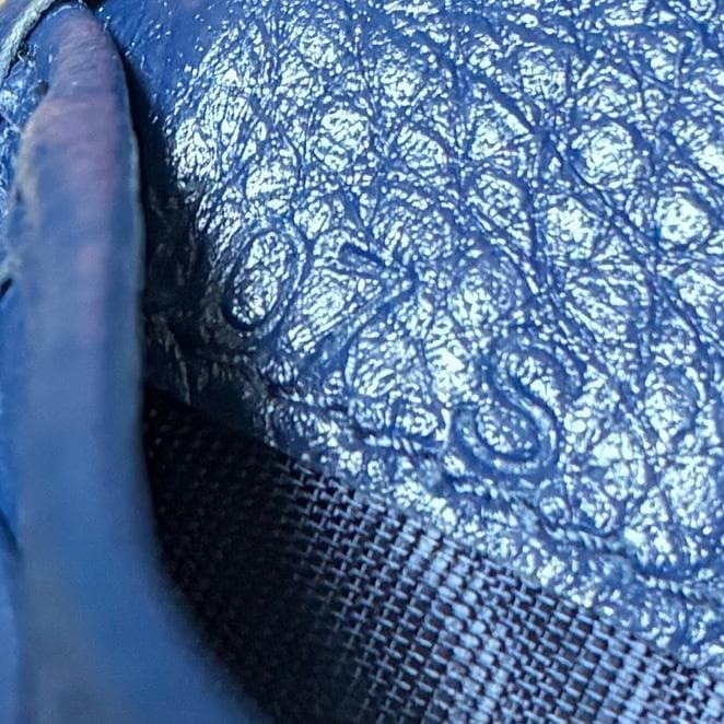 PRADA プラダ レザー 三つ折り財布 青 ブルー A1355A4