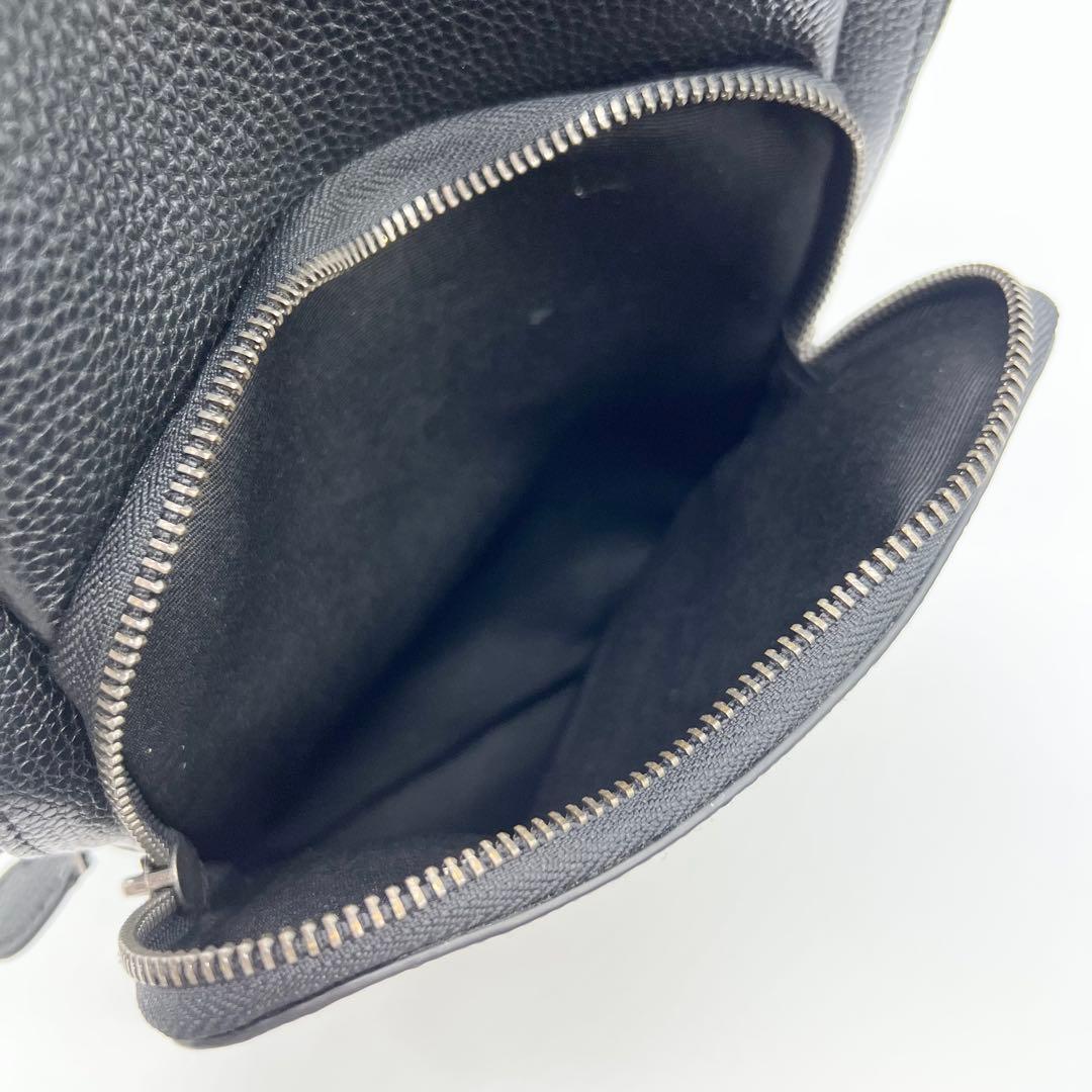 ほぼ未使用✨コーチ　ボディバッグ　ゴッサム　シボ革　ブラック　現行　C5331