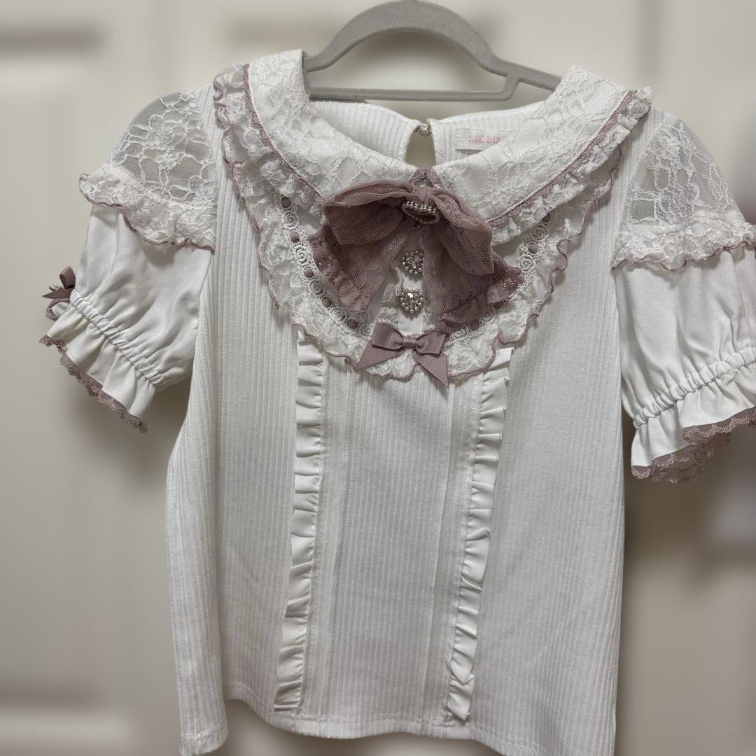 ♡LIZLISA はしごレースハートカットトップス♡