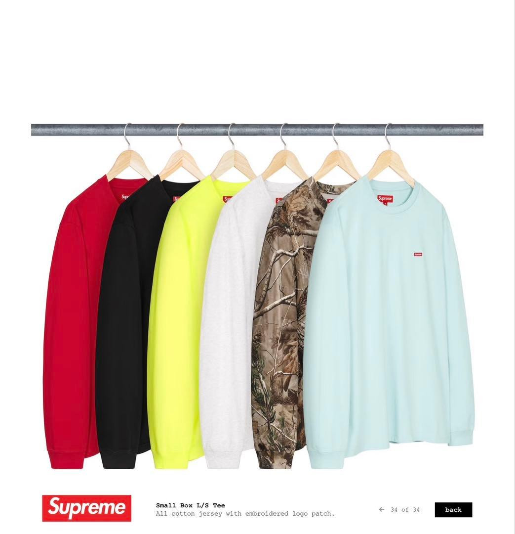 supreme small box l/s tee S 最終値下げ