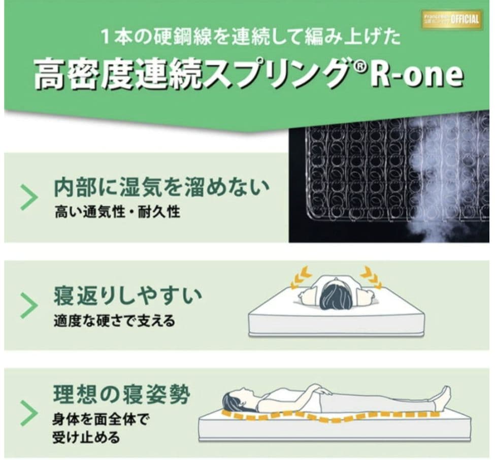 焼きそばパンさん　専用　フランスベッド 　フォールドエアーFD-W02