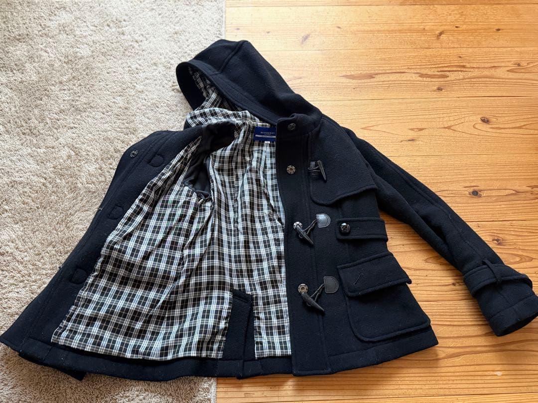 SOUMA　　　【バーバリーブルーレーベル】黒いダッフルコート