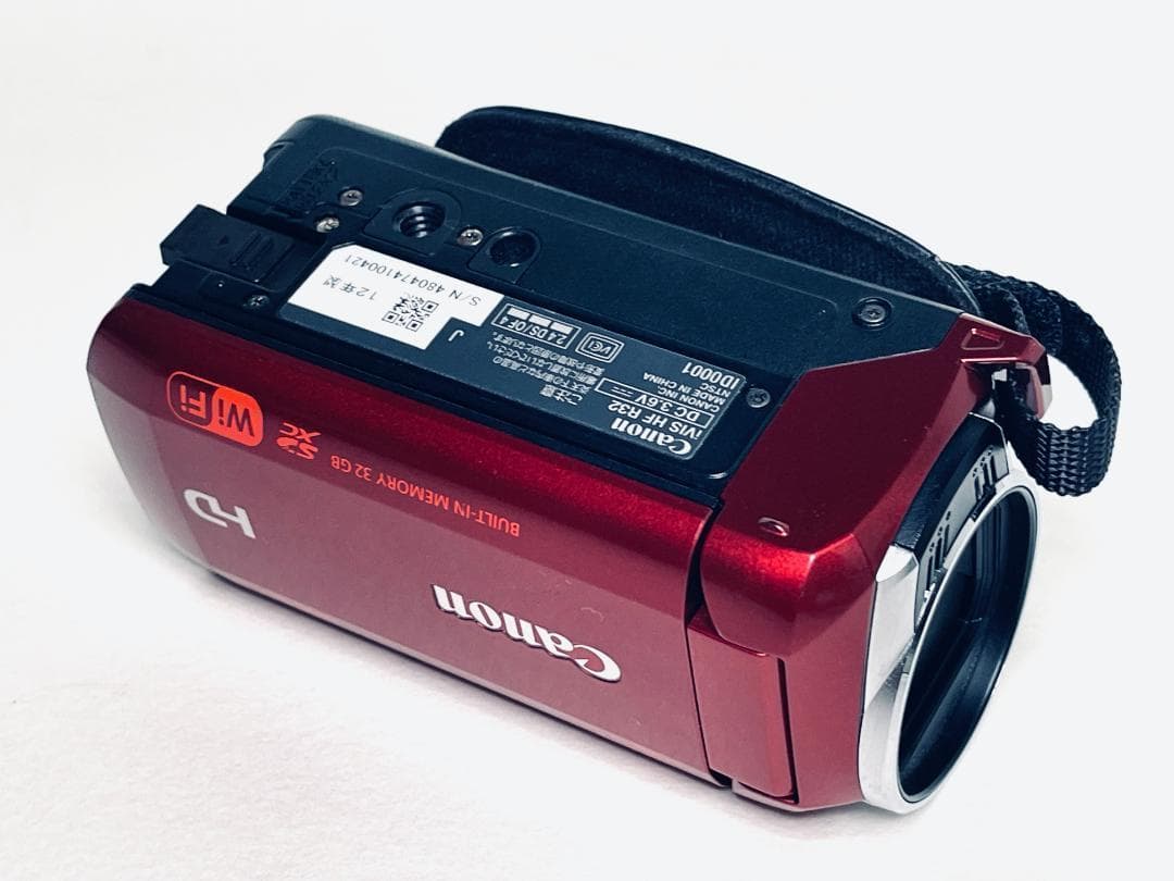 【中古】Canon キヤノン iVIS HF R32 レッド Wi-Fi カメラ