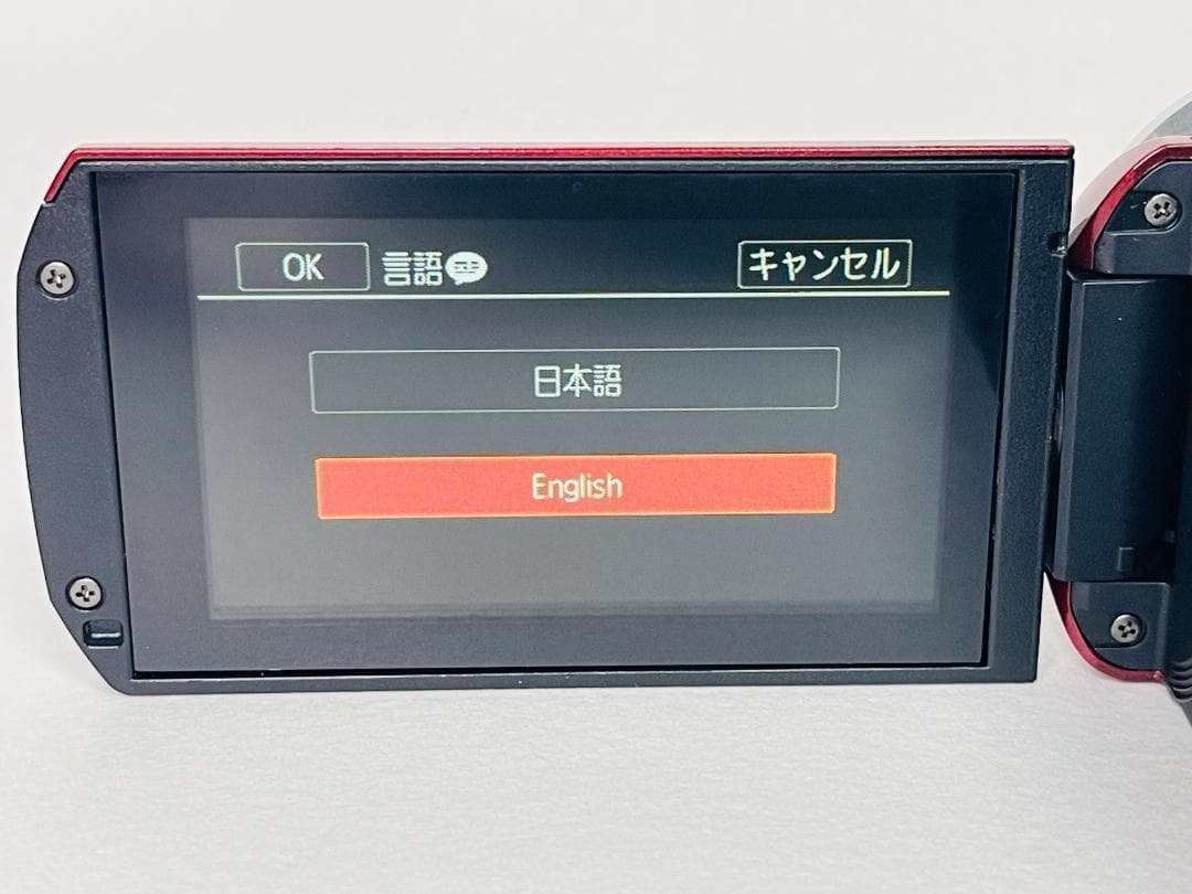 【中古】Canon キヤノン iVIS HF R32 レッド Wi-Fi カメラ