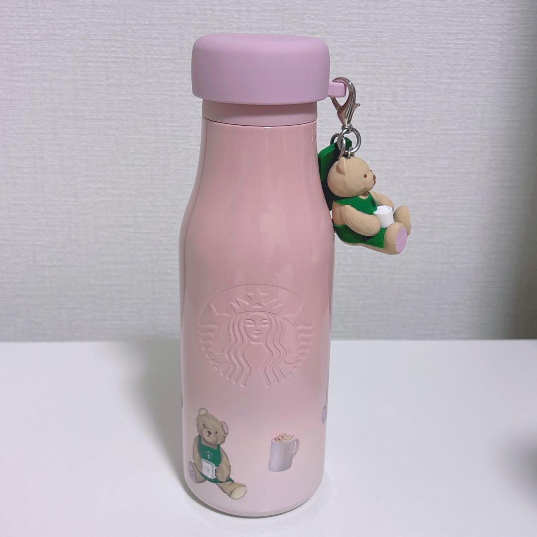 gelato pique ベアチャーム付きステンレスボトル 473ml