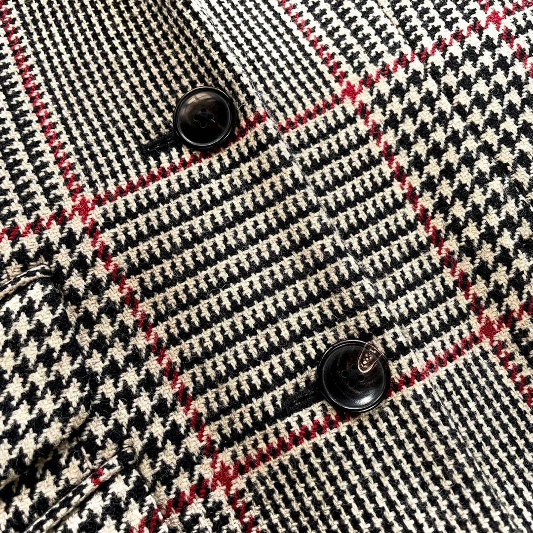 美品✨ラルフローレン 千鳥格子 チェック チェスターコート ベロア Aライン 9