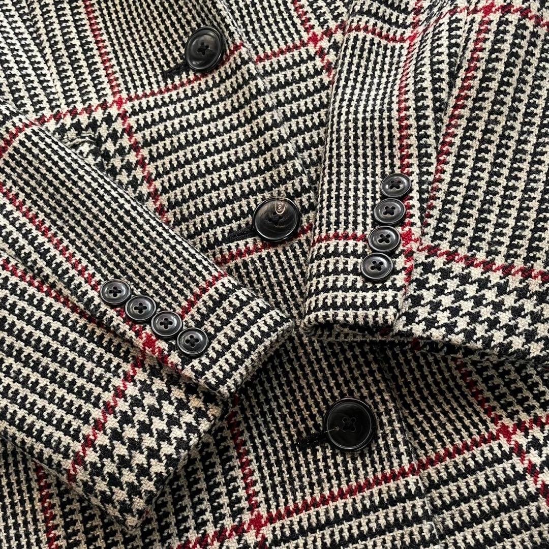 美品✨ラルフローレン 千鳥格子 チェック チェスターコート ベロア Aライン 9