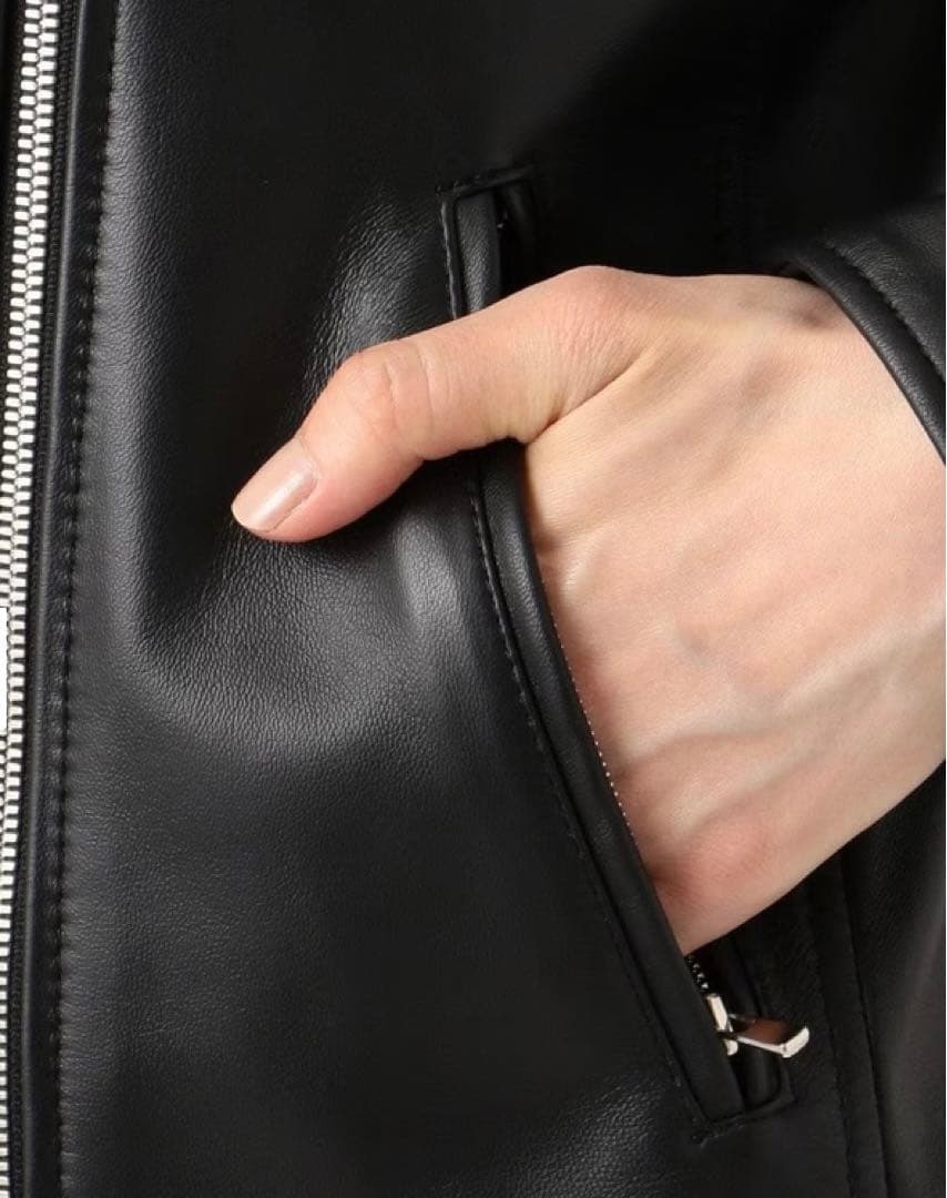 わか23区（32）シープレザー ライダースジャケット