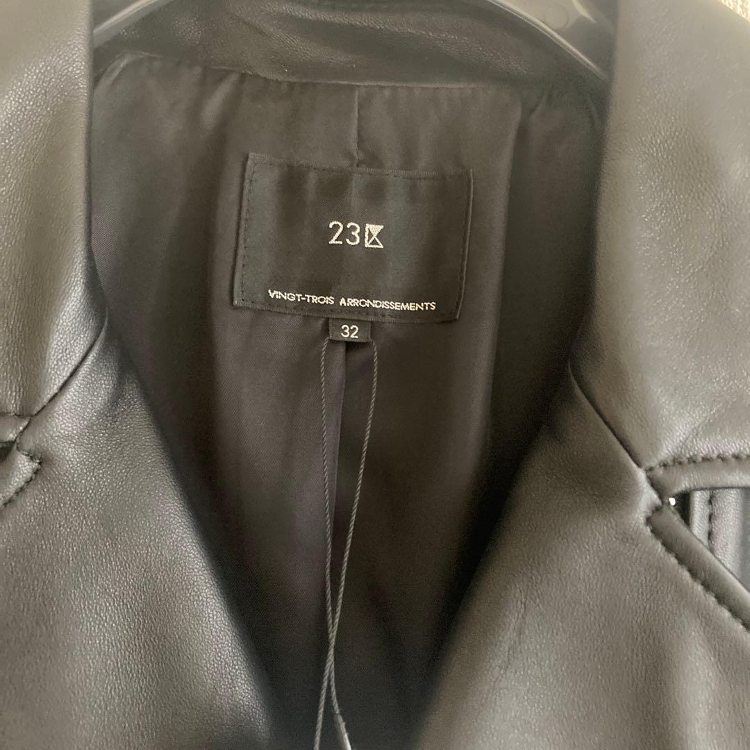 わか23区（32）シープレザー ライダースジャケット