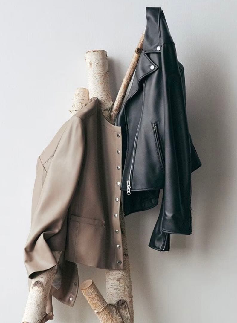 わか23区（32）シープレザー ライダースジャケット