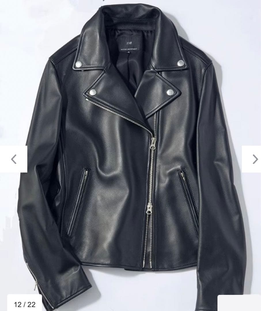 わか23区（32）シープレザー ライダースジャケット