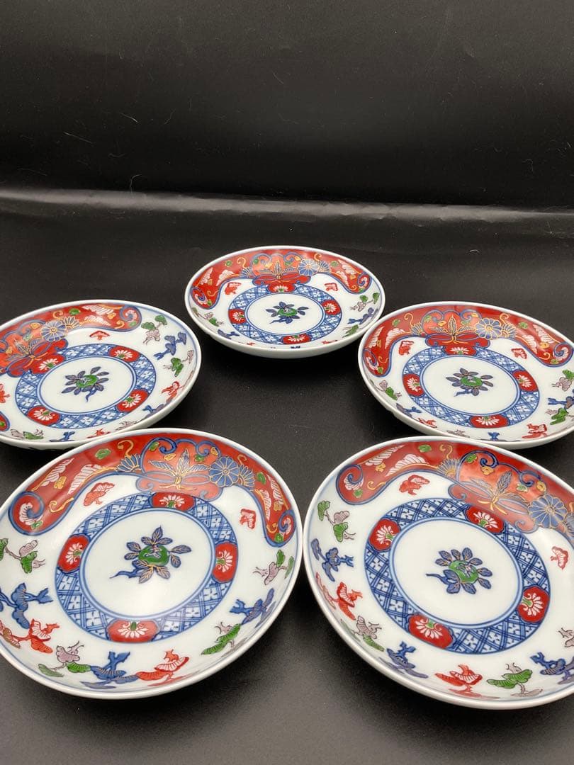 源右衛門　皿　古伊万里風松絵 ☆中古