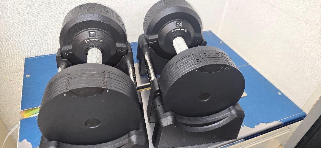 プロバーベル 可変式ダンベル ブラック 23.5kg×2 送料込み