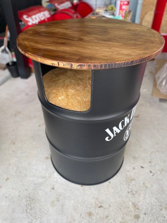 ドラム缶リメイク　バーテーブル