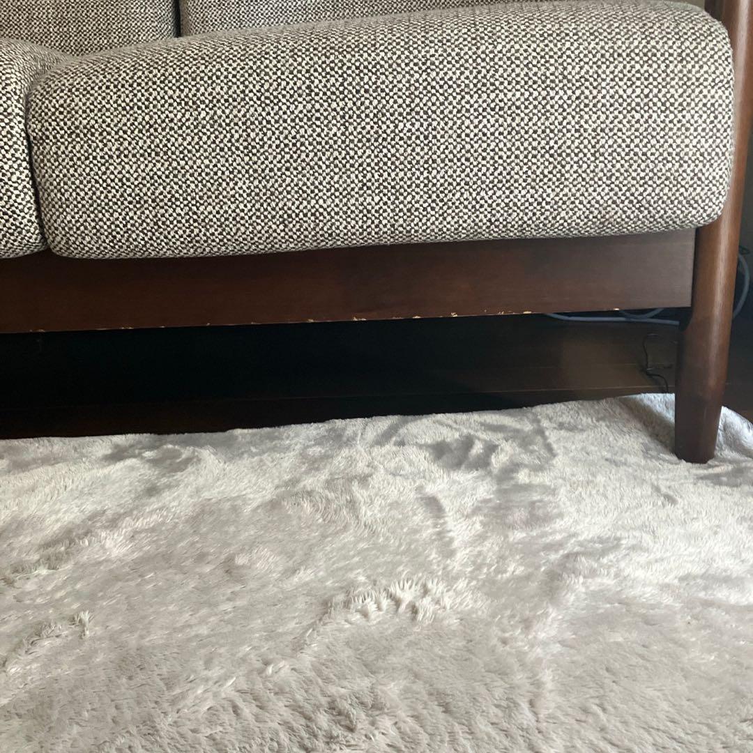 ニトリ、3人掛け布張りソファ