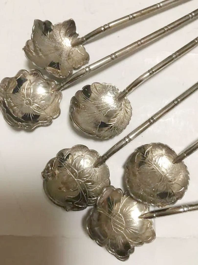 インドネシア　シルバー800 スプーン 10本　Used ヴィンテージ  訳有