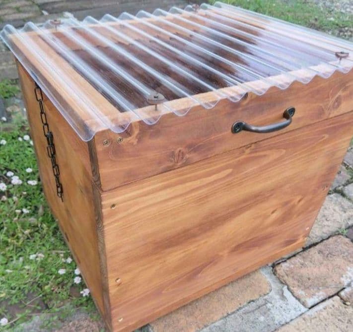 キエーロミニ　生ゴミを肥料に変える！耐久性が高いヒノキのおしゃれな木製コンポスト