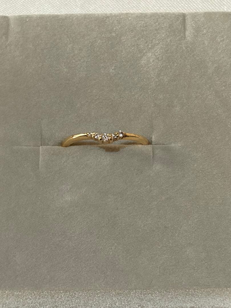【ete】　K10YG ダイヤモンド　ピンキーリング　3号