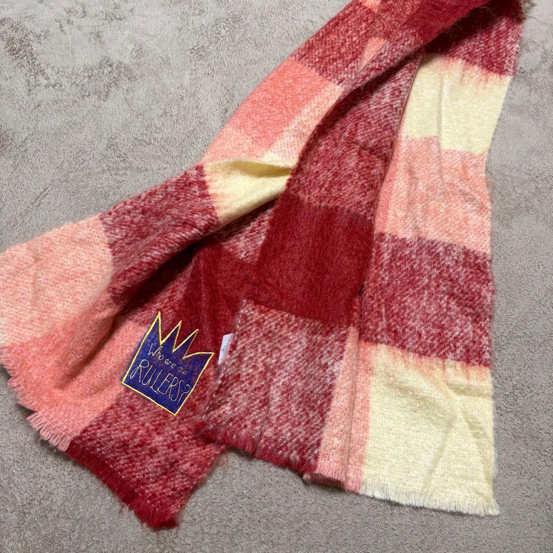 【美品】Vivienne Westwood ウール モヘヤ チェックマフラー