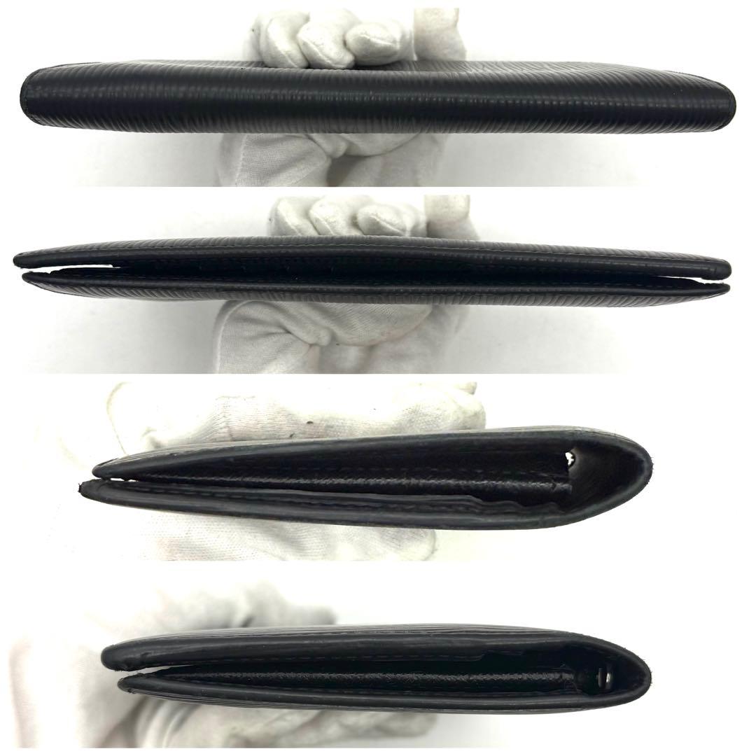 【美品】ルイヴィトン エピ ポルトフォイユ ブラザ ノワール 黒 長財布