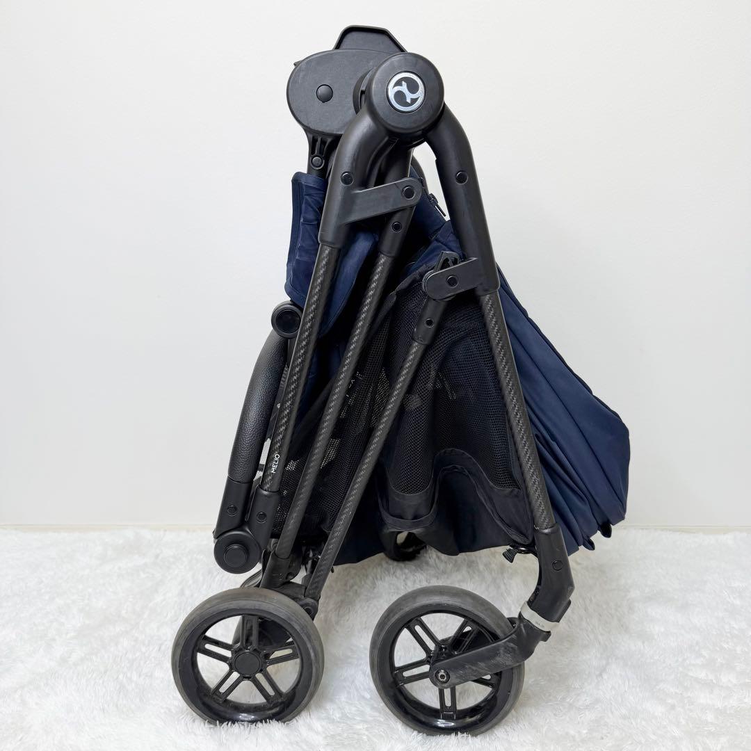 美品 cybex メリオカーボン 2022年モデル オーシャンブルー ベビーカー