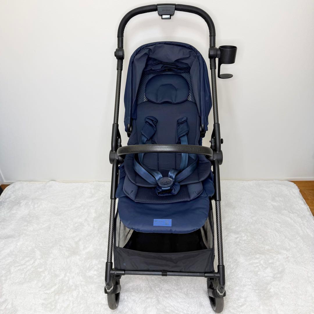 美品 cybex メリオカーボン 2022年モデル オーシャンブルー ベビーカー