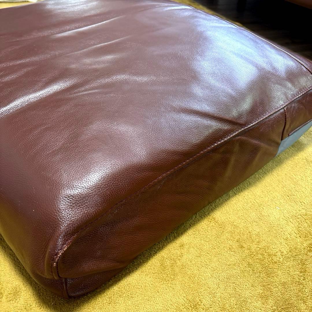 無印良品　革張りフェザーソファ