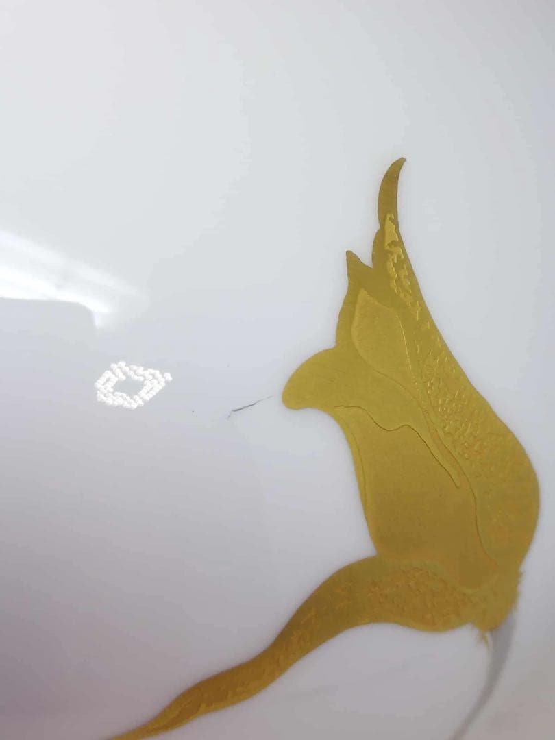 大倉陶園 花瓶 金蝕バラ 35cm