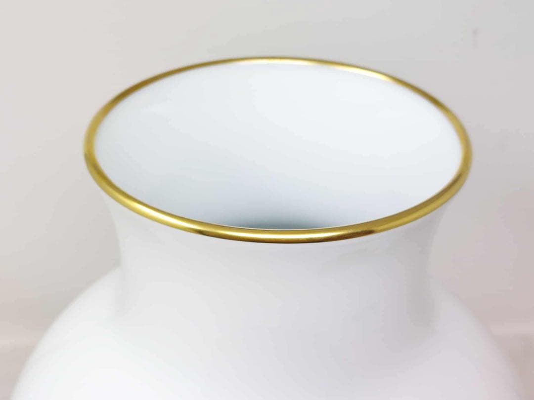 大倉陶園 花瓶 金蝕バラ 35cm