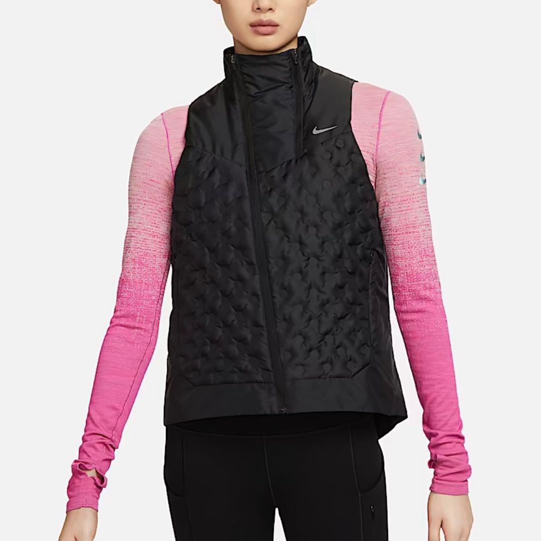 S ナイキ ADV レペル エアロロフト ランニングベスト ブラック