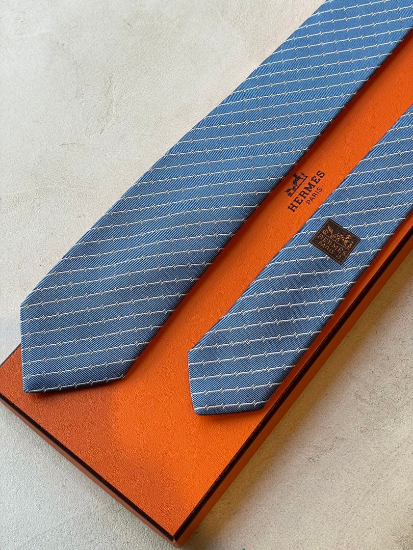 【新品未使用】エルメス HERMES ネクタイ Hカドリージュ　シルク100%