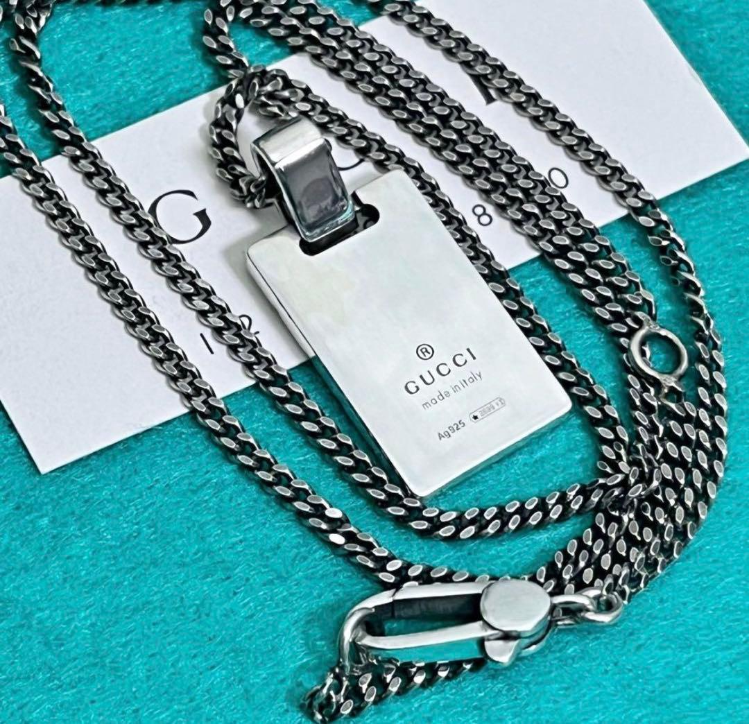 GUCCI ディアマンテプレートネックレス×2 セット価格‼️