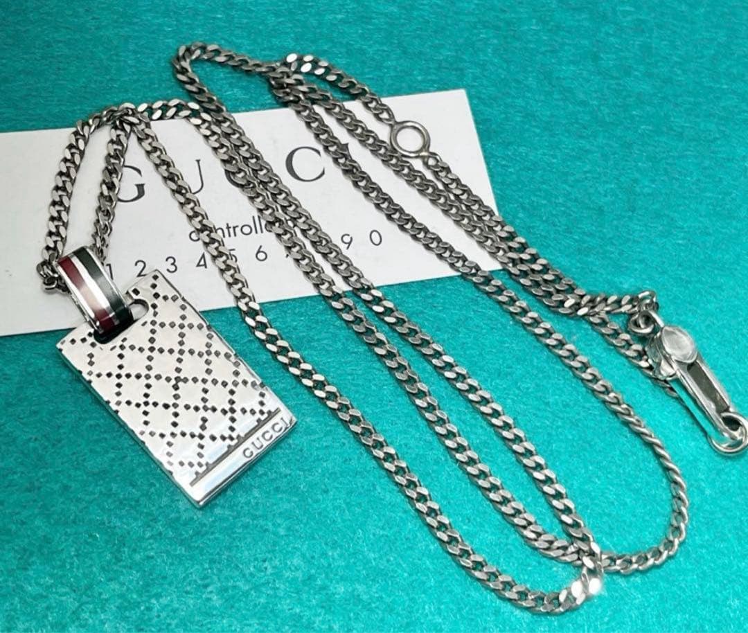 GUCCI ディアマンテプレートネックレス×2 セット価格‼️
