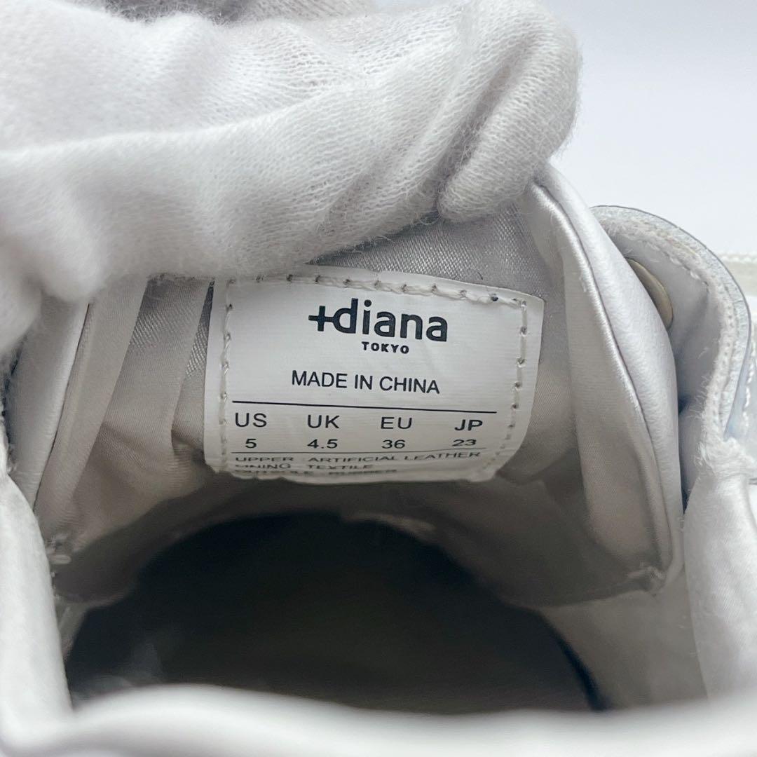美品 +ダイアナ Bridal Edition 美脚ヒールアップスニーカー9cm