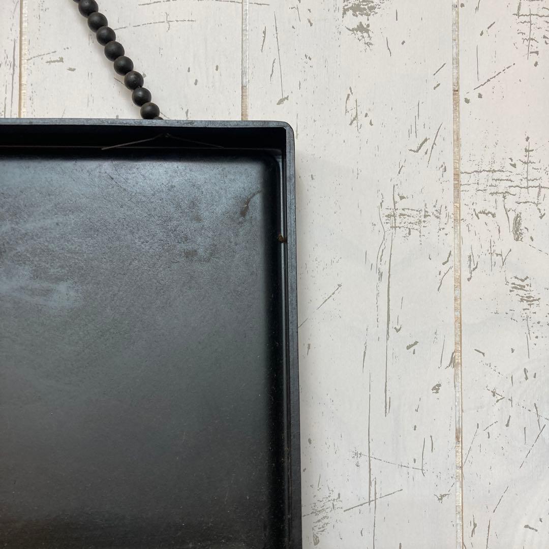 B-2 昭和レトロ 珠暖簾 木製 レターラック 壁掛け 小物入れ 古道具春夏秋冬