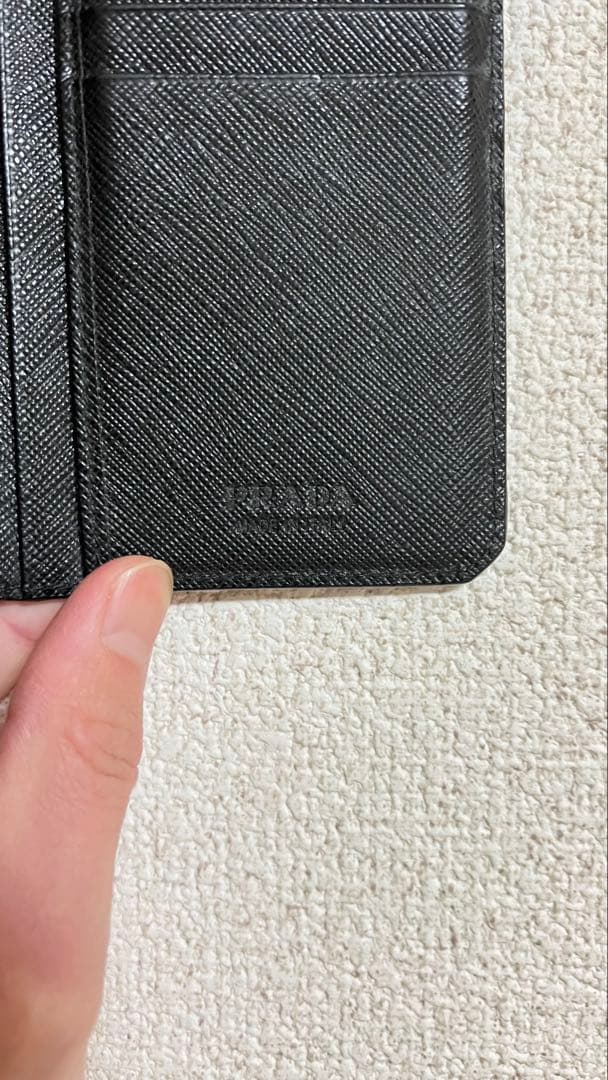ク*ー様 PRADA ブラックレザー 長財布