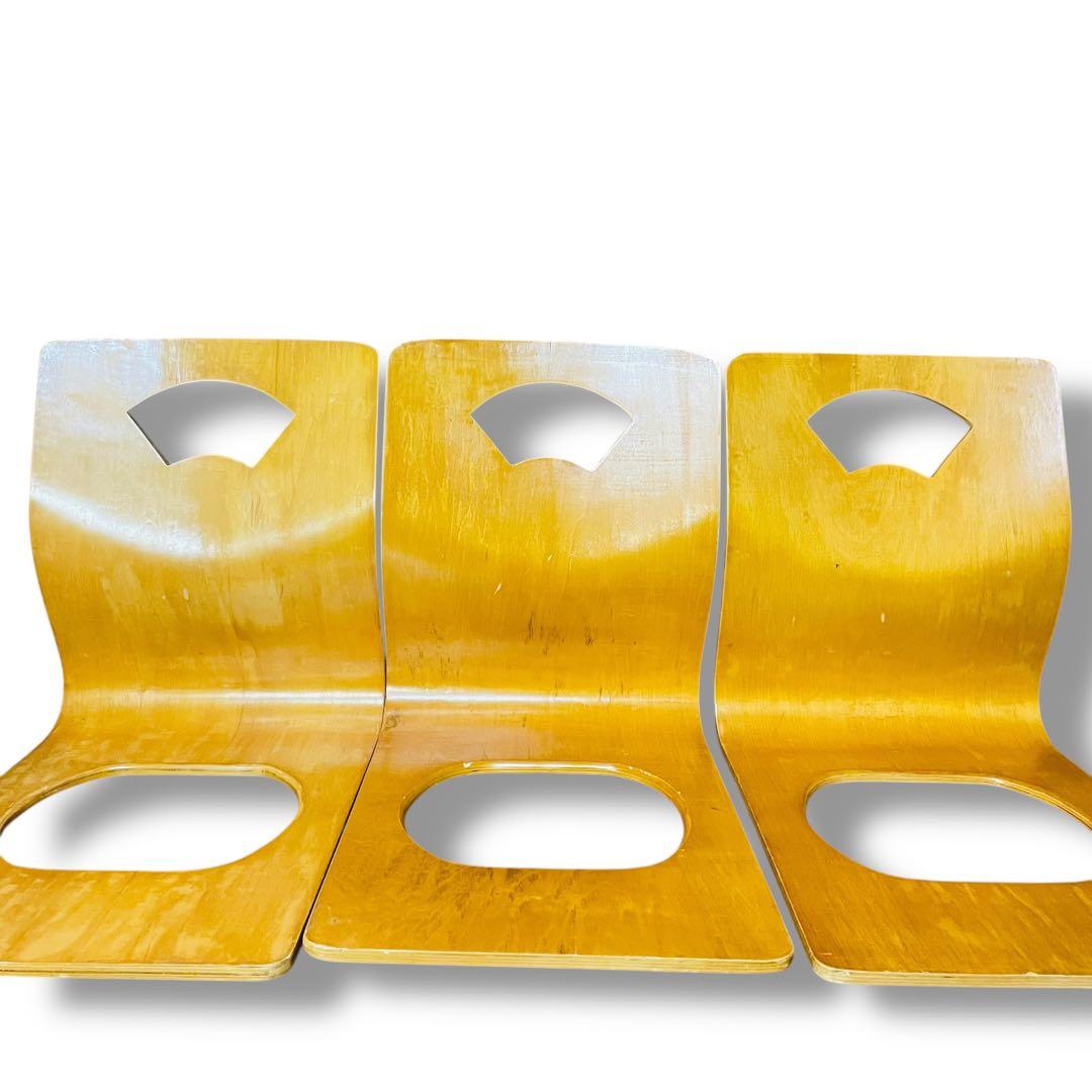 石橋6脚セット✨️木製座椅子　曲げ座椅子　和座椅子 ナチュラル 　旅館座椅子