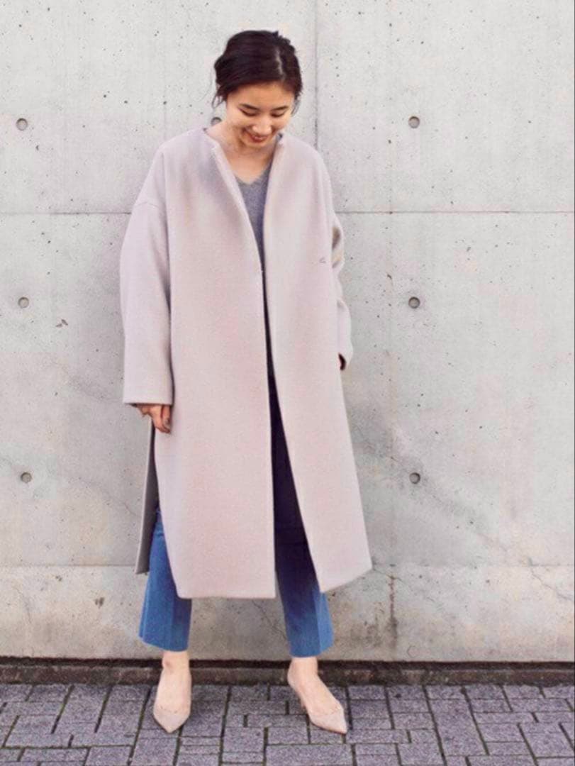 極美品❤️雑誌掲載＊名品 ドゥーズィエムクラス ビーバーコート ベージュ FREE