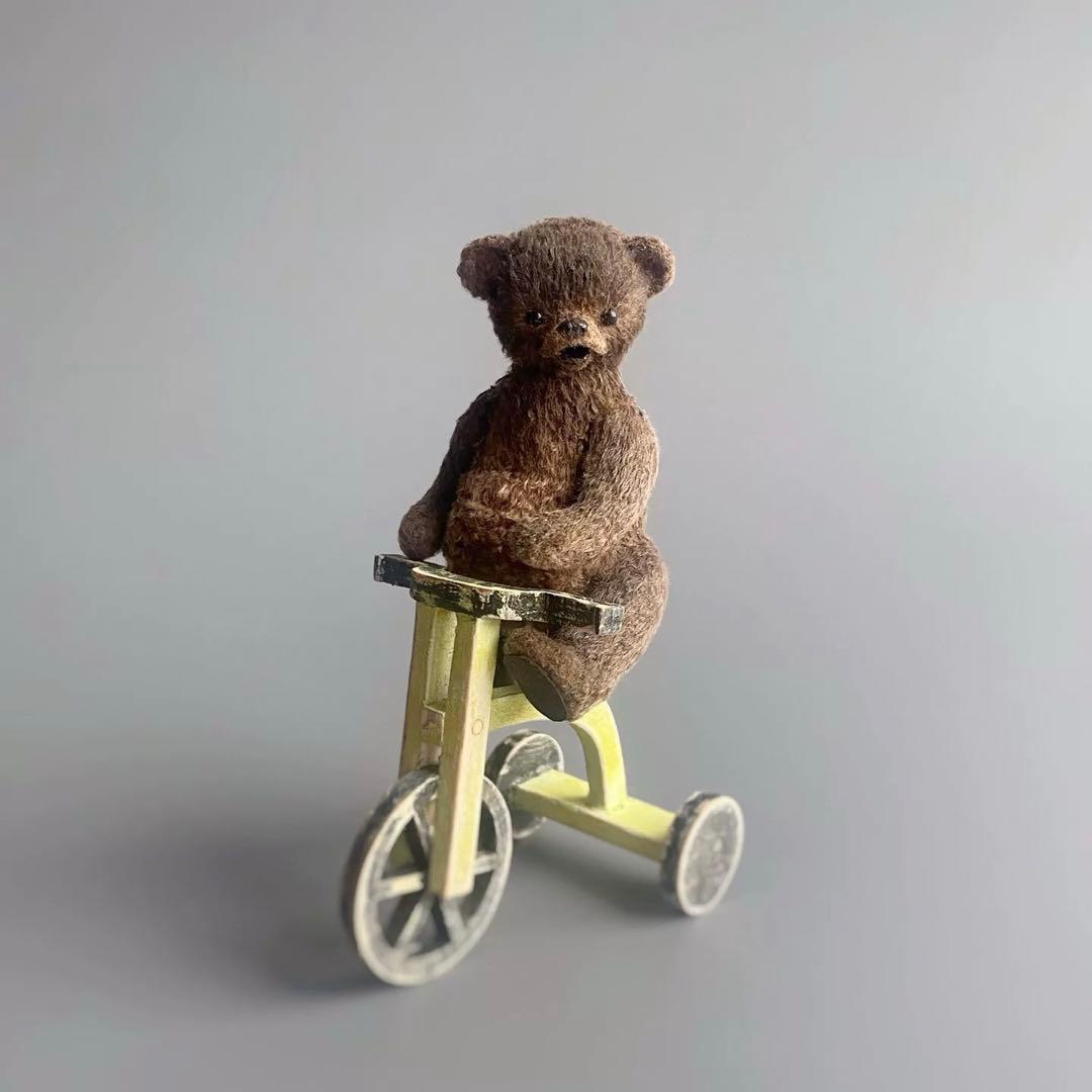 僕の大事な三輪車 くまさん アーティストベア テディベア 海外作家様 ミニチュア