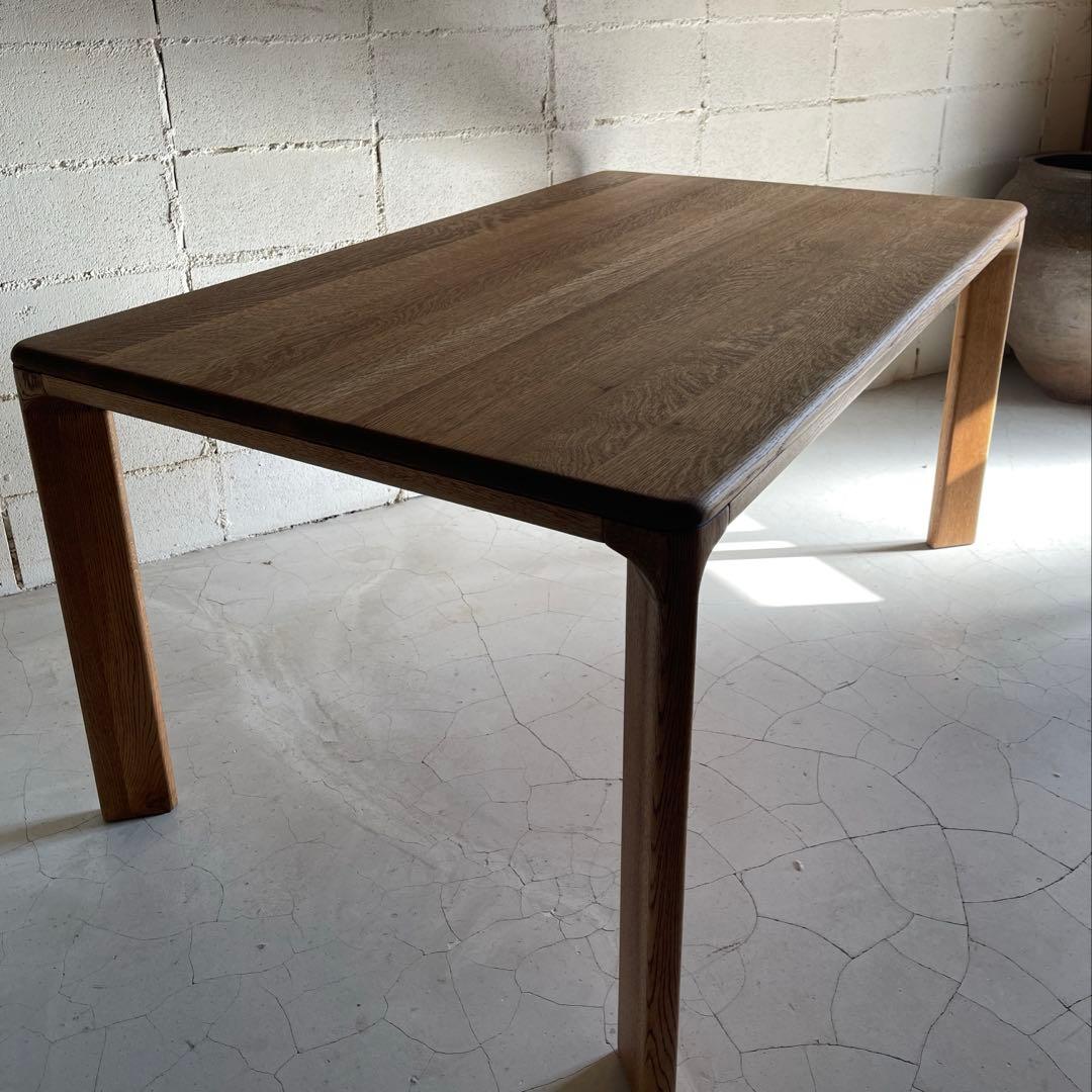 美品　希少　日進木工　天然木オーク無垢材　ヴィンテージ　ダイニングテーブル