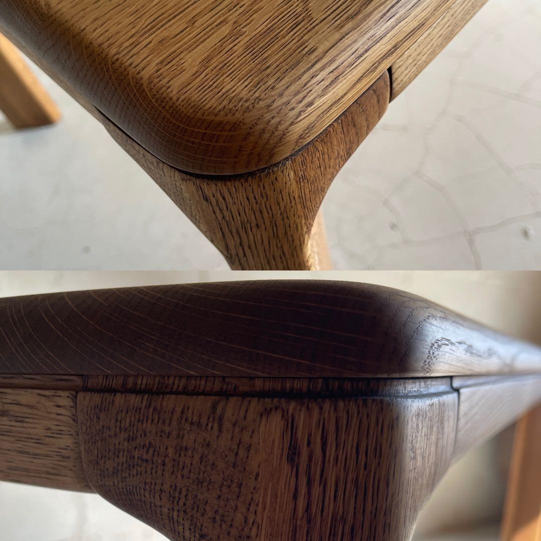 美品　希少　日進木工　天然木オーク無垢材　ヴィンテージ　ダイニングテーブル