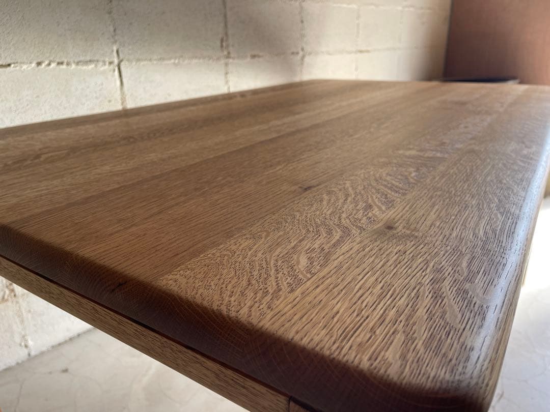 美品　希少　日進木工　天然木オーク無垢材　ヴィンテージ　ダイニングテーブル