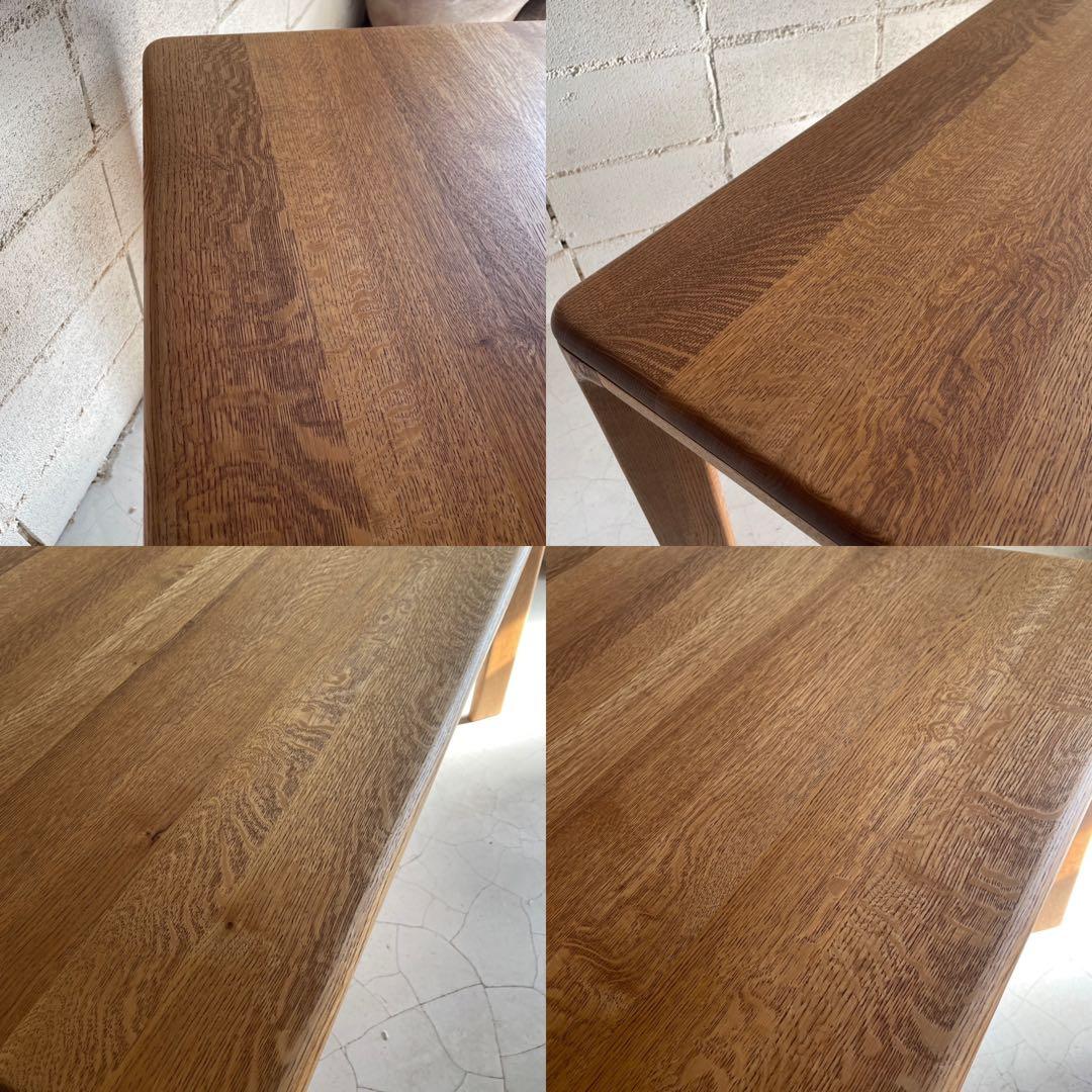 美品　希少　日進木工　天然木オーク無垢材　ヴィンテージ　ダイニングテーブル