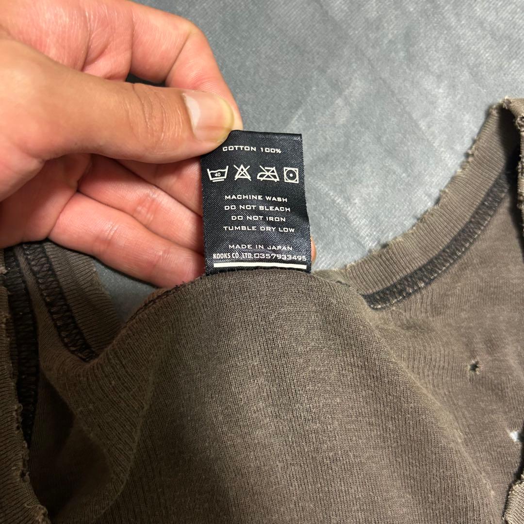 NUMBER (N)INE カート期 ダメージ加工タンクトップ